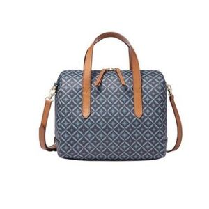Fossil Sydney Blue Convertible Satchel Crossbody